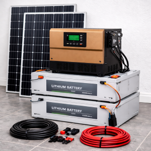 نیروگاه تجاری پکیج الماسی با باتری لیتیومی | راهکار قدرتمند برق مستقل برای کسب‌وکارها